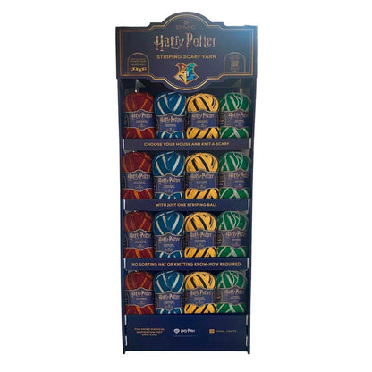 Attēls ar DMC Harry Potter Magic dzija 300 g / 410 m – pašsvītrojoša dzija Cūkkārpas koledžu krāsās – pieejams internetā Šarlotes audumi