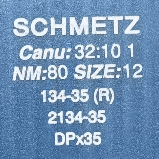 Attēls ar DPx35, 134-35 R — SCHMETZ rūpniecisko šujmašīnu adatas, universālās, 10 gab. – pieejams internetā Šarlotes audumi