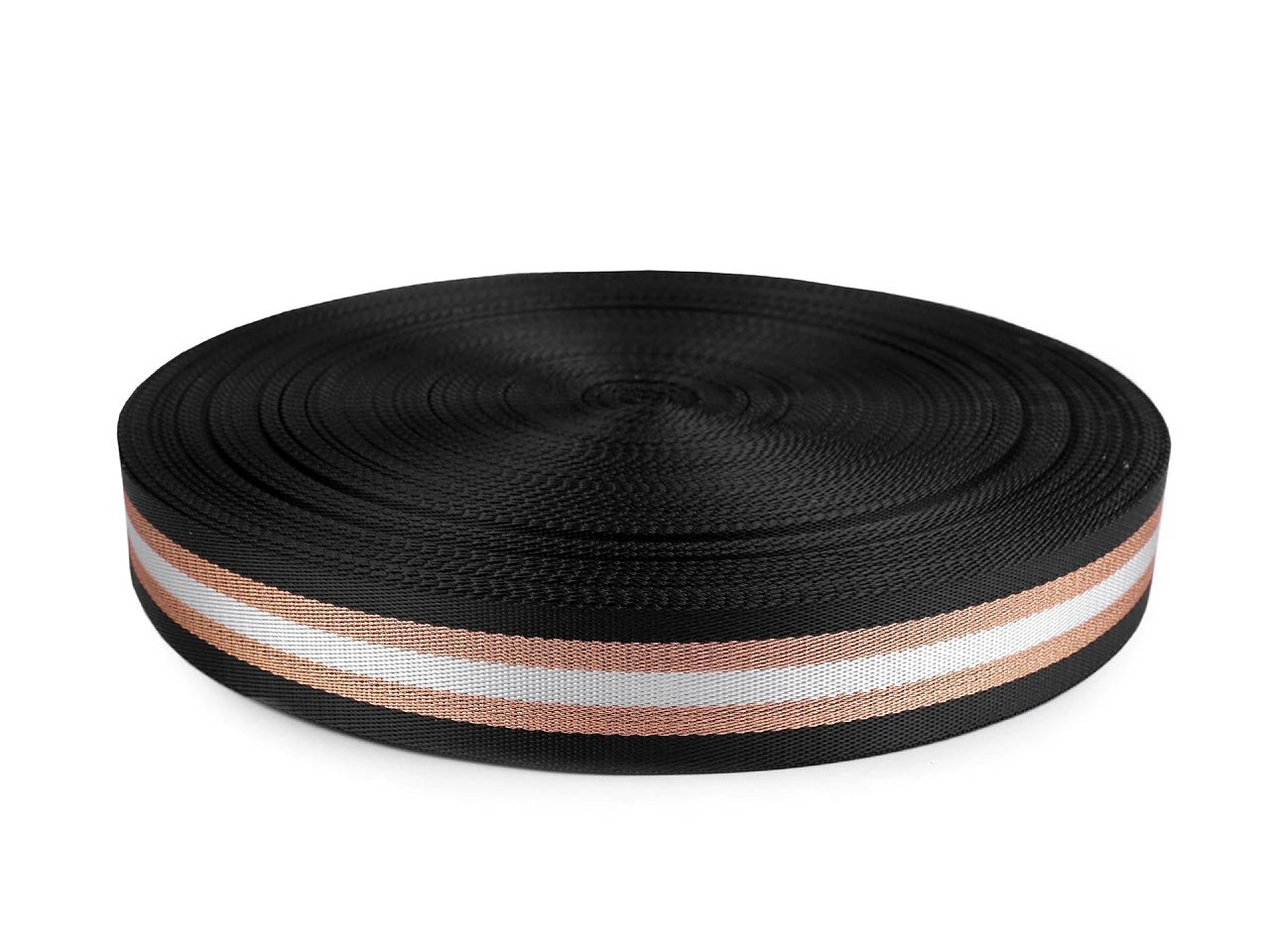 Image avec ruban tissé double 40 mm – résistant, décoratif et polyvalent – disponible chez Šarlotes audumi