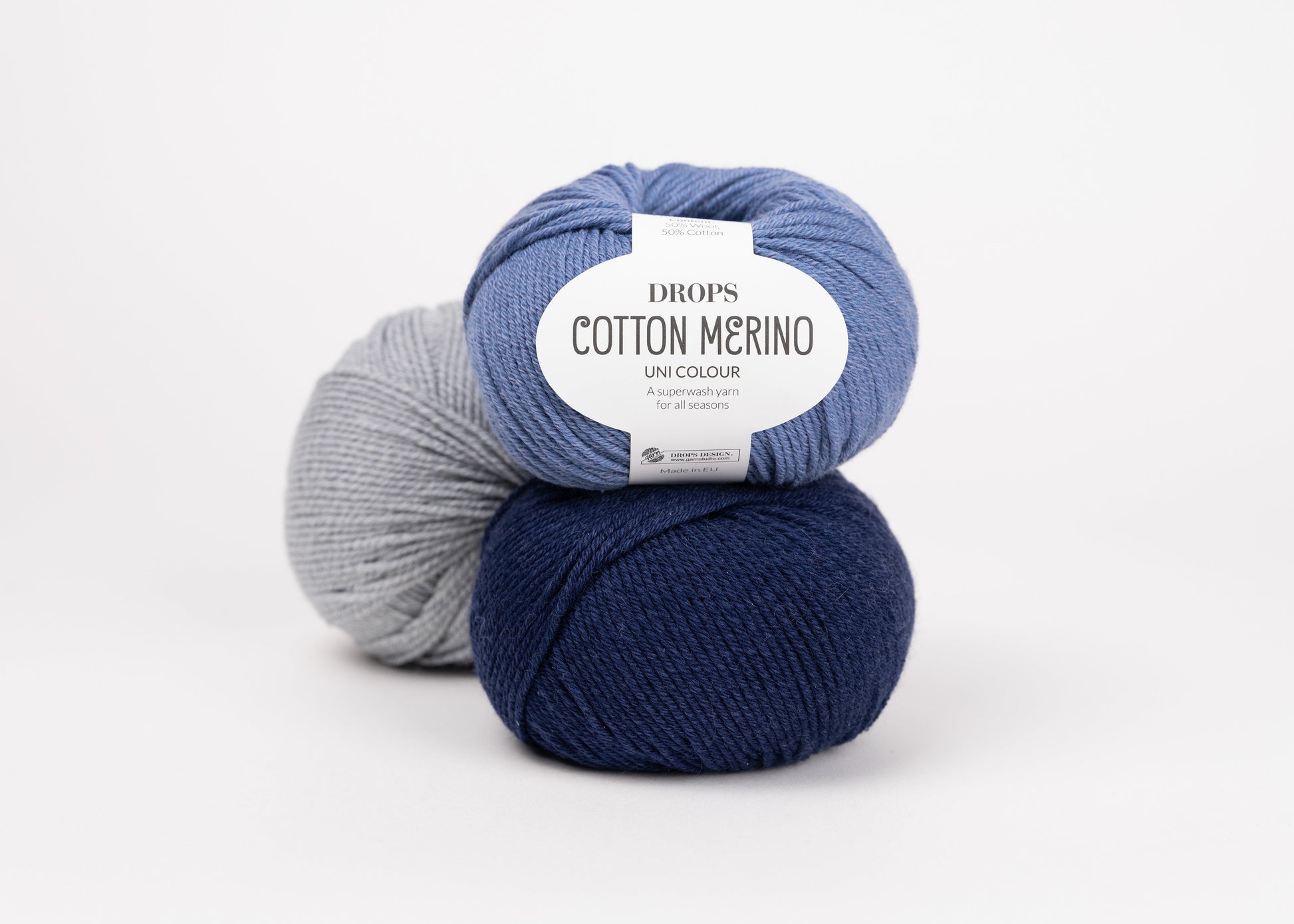 Image de fil DROPS Cotton Merino – 50 g / 110 m – disponible chez Šarlotes audumi