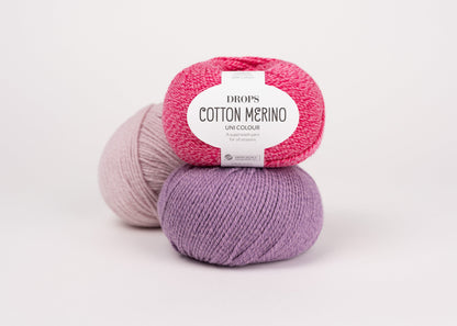 Image avec le fil DROPS Cotton Merino – 50 g / 110 m – disponible chez Šarlotes audumi