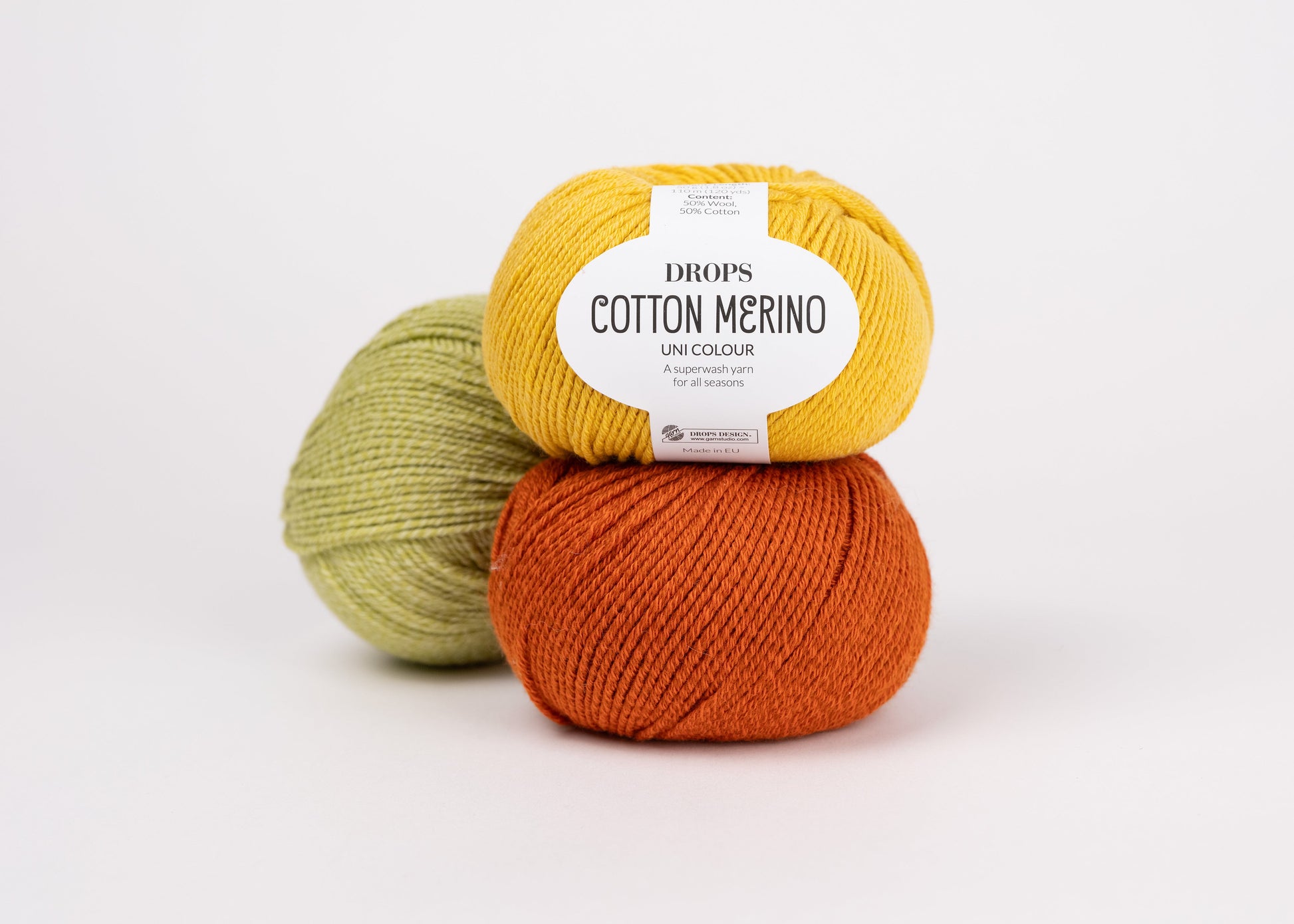 Image de fil DROPS Cotton Merino – 50 g / 110 m – disponible chez Šarlotes audumi