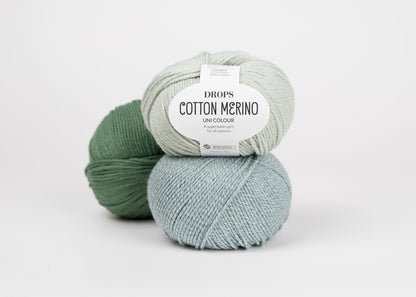 Image de fil DROPS Cotton Merino – 50 g / 110 m – disponible chez Šarlotes audumi