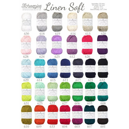 Fil Scheepjes Linen Soft - 135 m 50 g #633