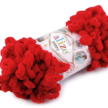 Fil à tricoter Alize Puffy - rouge 9 m 100 g #56