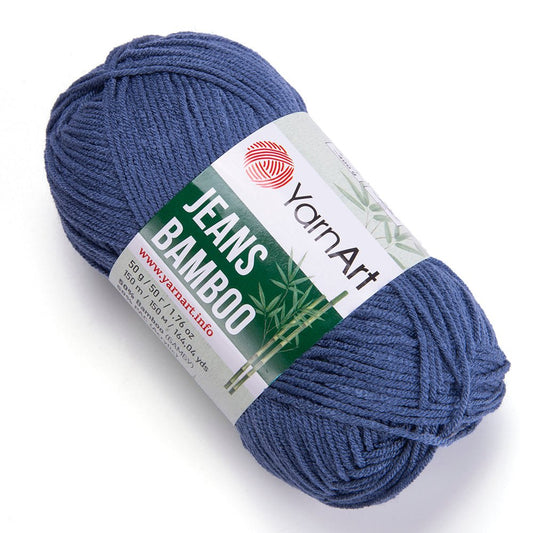 Dzija Yarn Art Jeans Bamboo - džinsu zila 150 m 50g #124