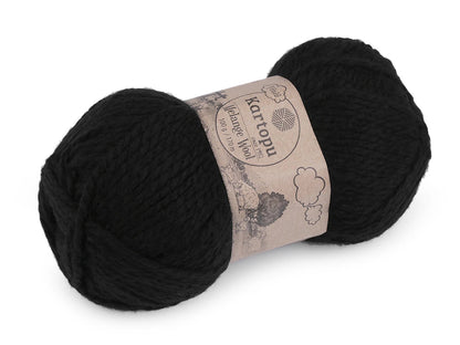 Image of wool yarn KARTOPU MELANGE WOOL 100 g / 170 m – available online at Šarlotes audumi