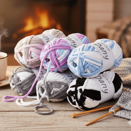 Attēls ar Dzijas Dany - plīša dzija - 100g / 38 m – pieejams Šarlotes audumi