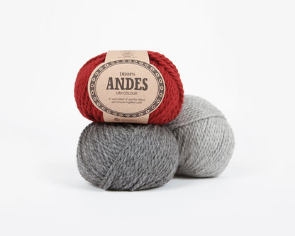 Image de laine DROPS Andes - 100 g / 90 m – disponible chez Šarlotes audumi