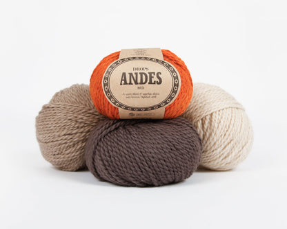 Image de la laine DROPS Andes - 100 g / 90 m – disponible chez Šarlotes audumi