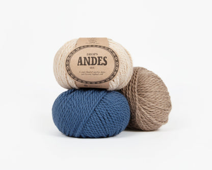 Image de la laine DROPS Andes - 100 g / 90 m – disponible chez Šarlotes audumi