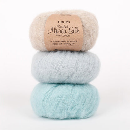 Image de fil DROPS Brushed Alpaca Silk - 25 g / 140 m – disponible chez Šarlotes audumi