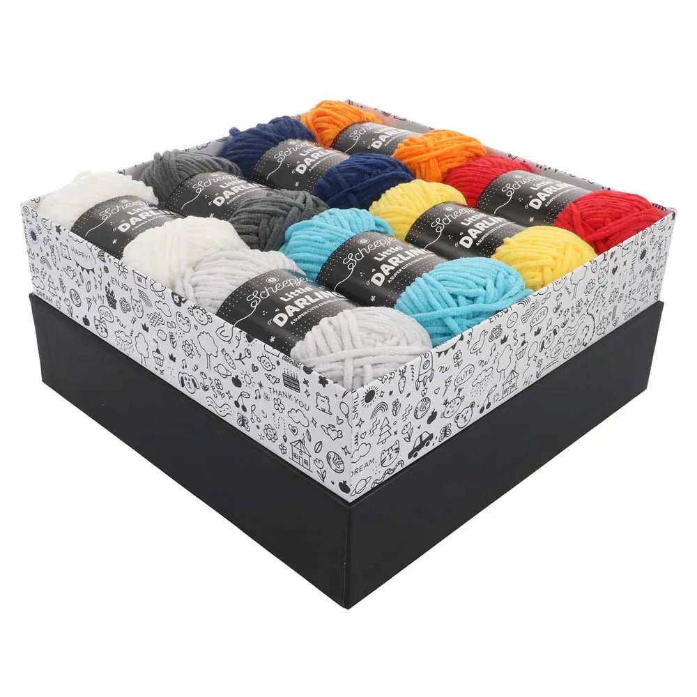 Attēls ar Dzijas komplekts Scheepjes Little Darling krāsu komplekts 8×25g – Farm Friends 24667 – pieejams Šarlotes audumi