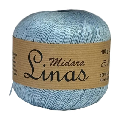 Attēls ar Dzijas, lina diegi Midara Linas – 100 g/ 600 m – pieejams Šarlotes audumi