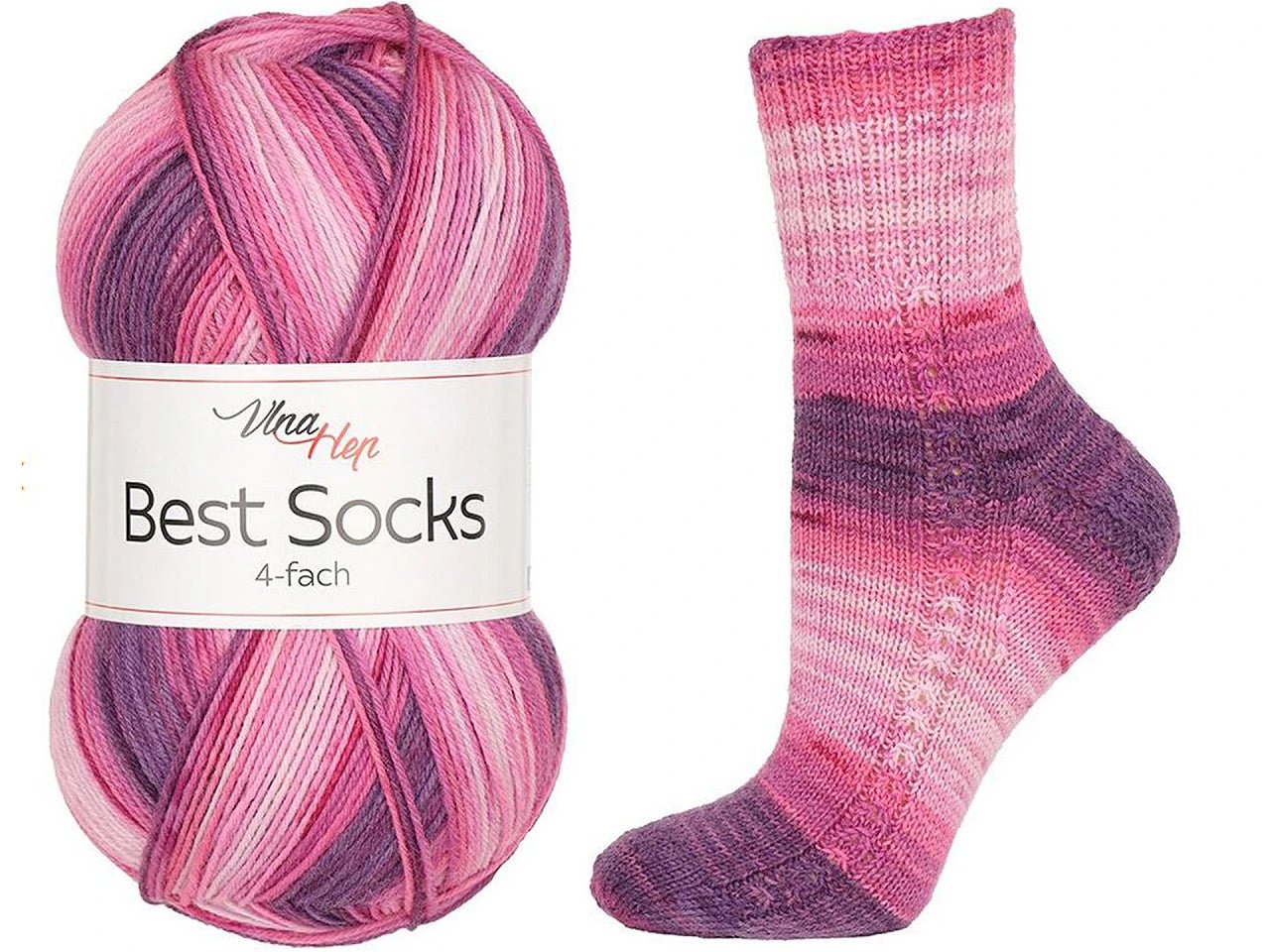 Attēls ar Dzijas Vlna Hep Best Socks - 100g / 420m – pieejams Šarlotes audumi