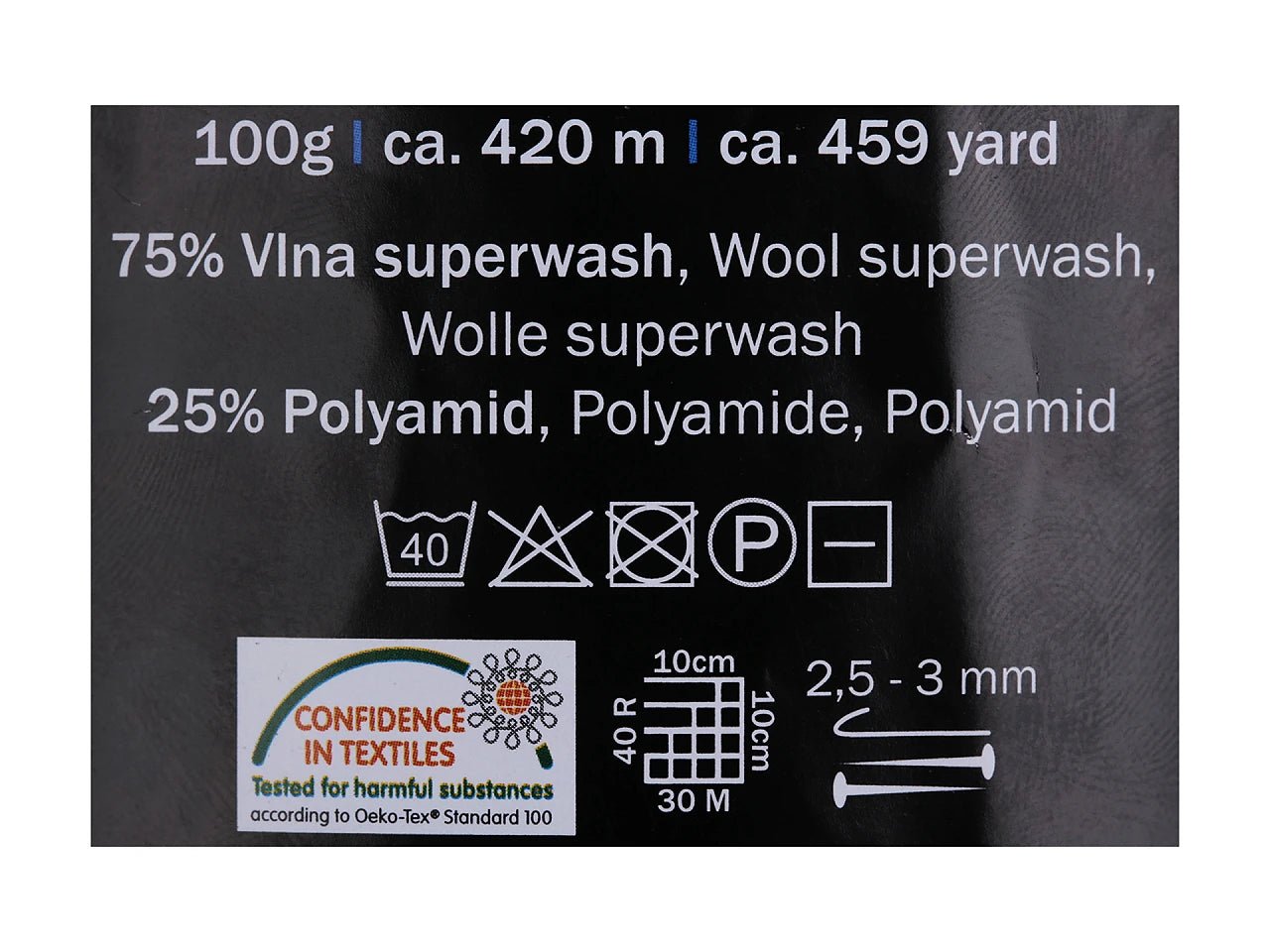 Attēls ar Dzijas Vlna Hep Best Socks - 100g / 420m – pieejams Šarlotes audumi