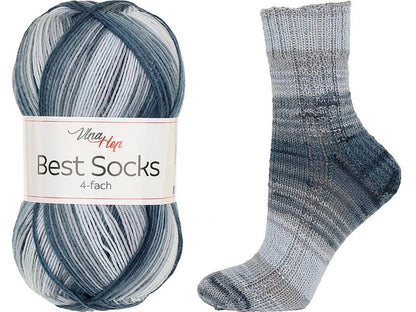 Attēls ar Dzijas Vlna Hep Best Socks - 100g / 420m – pieejams Šarlotes audumi