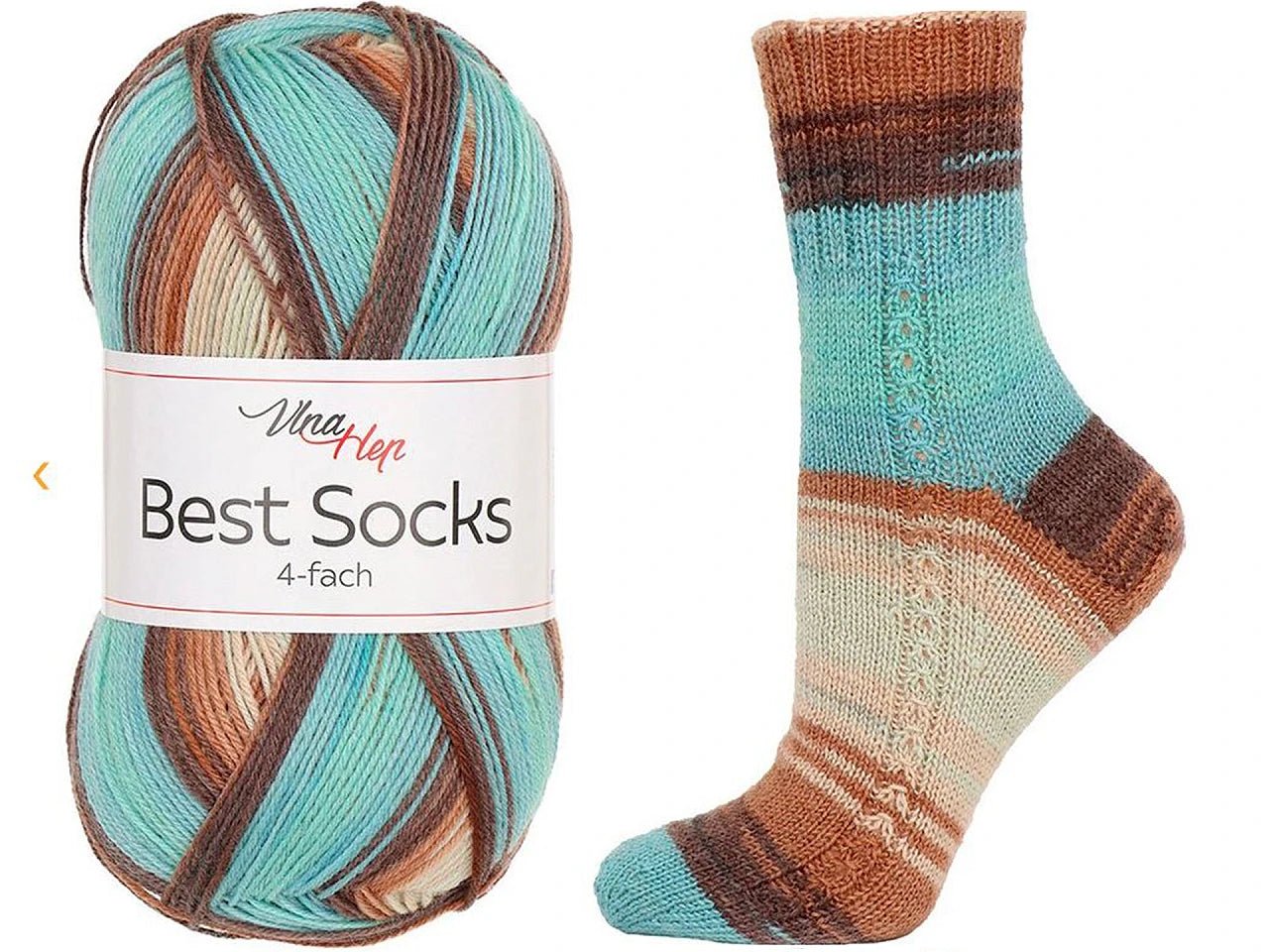 Attēls ar Dzijas Vlna Hep Best Socks - 100g / 420m – pieejams Šarlotes audumi