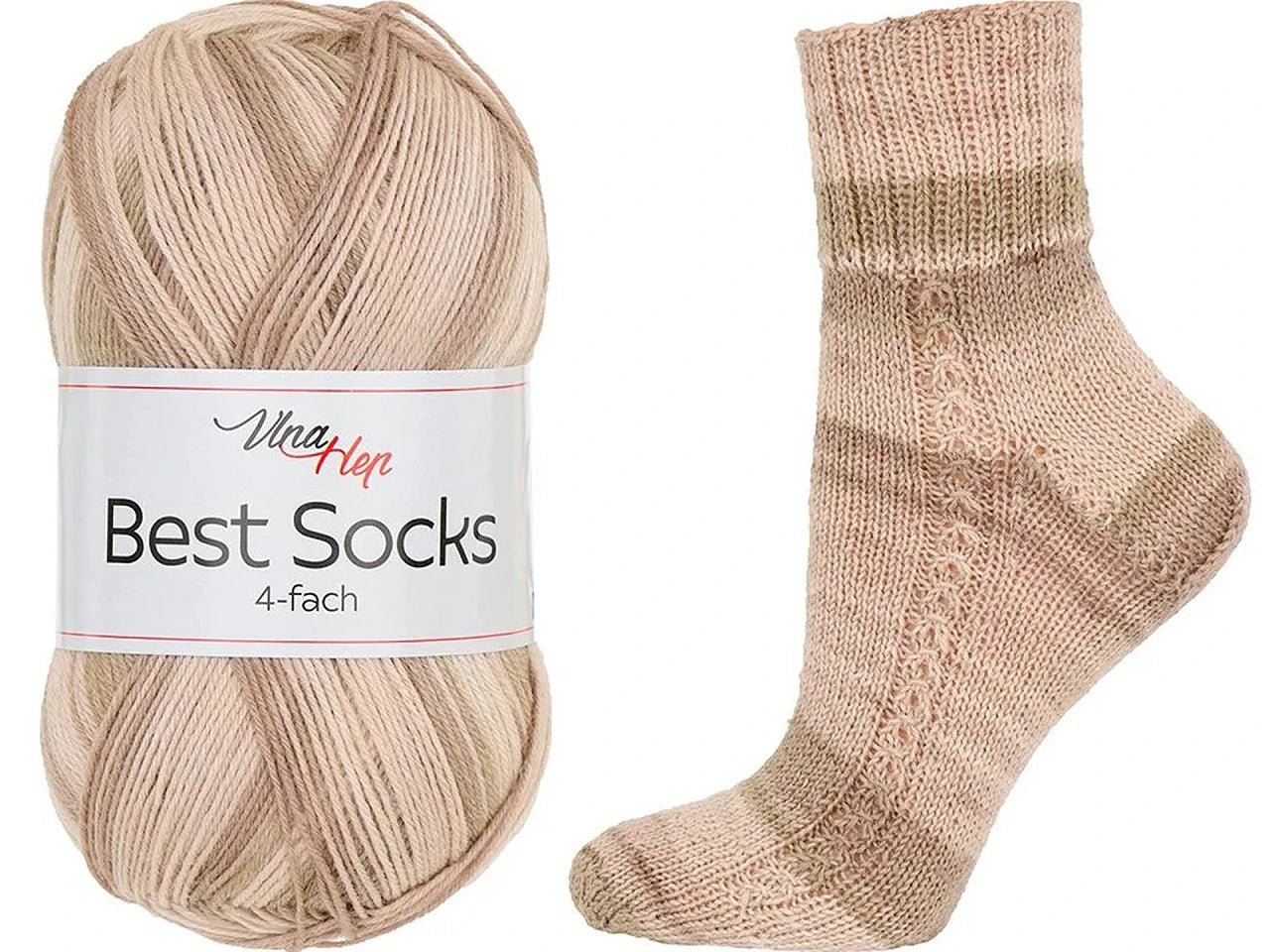 Attēls ar Dzijas Vlna Hep Best Socks - 100g / 420m – pieejams Šarlotes audumi