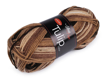 Image du fil Vlna Hep Tulip Color - 100g / 170 m – disponible chez Šarlotes audumi