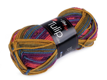 Image avec fil Vlna Hep Tulip color - 100g / 170 m – disponible chez Šarlotes audumi