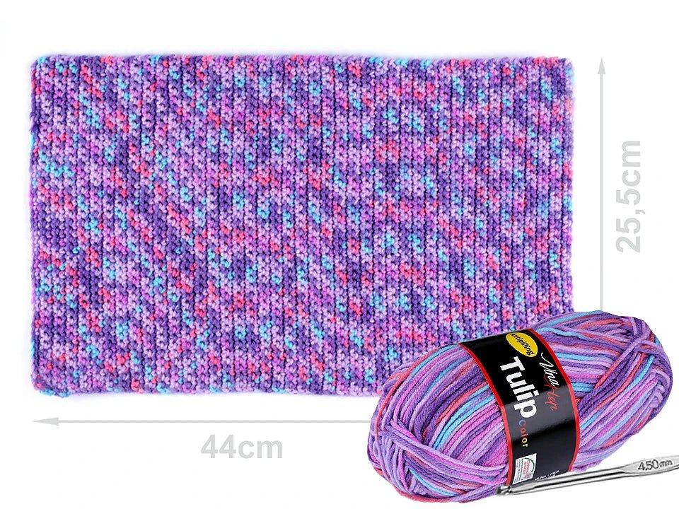 Attēls ar Dzijas Vlna Hep Tulip color - 100g / 170 m – pieejams Šarlotes audumi