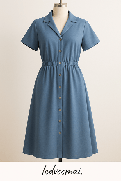 Tissu en denim avec élasthanne - bleu 270 g/m²