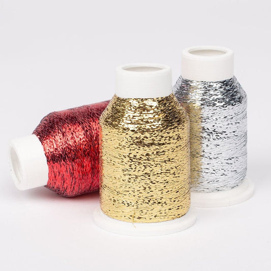 Attēls ar Efektdiegs DROPS Glitter ar metālisku spīdumu – 10g / 700m – pieejams Šarlotes audumi