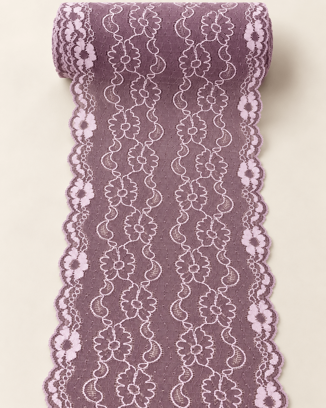 Image with Elastic lace 17 cm-Lilac – available online Šarlotes audumi