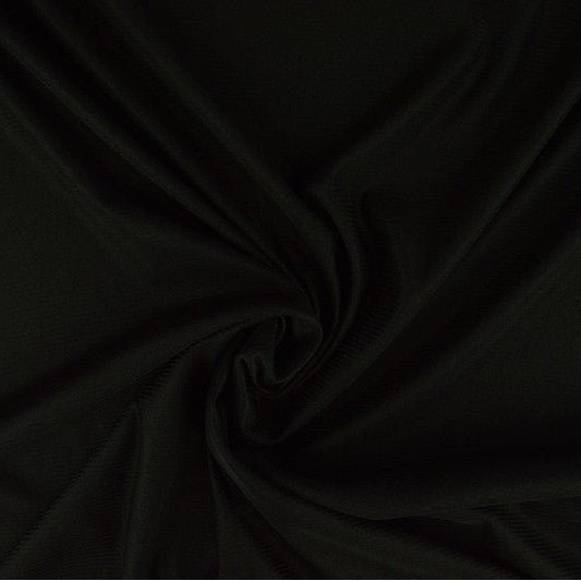 Attēls ar Elastīga trikotāžas odere - melna 75 g/m² – pieejams Šarlotes audumi