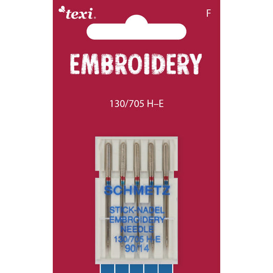 Šujmašīnu adatas izšūšanai SCHMETZ EMBROIDERY NEEDLES-Nr.90 (5gab.)