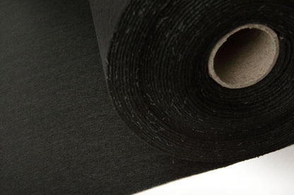 Felt fabric in rolls, 1mm - black 220 g/m²