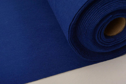Tissu feutre en rouleaux, doux, 1 mm - bleu royal 220 g/m²