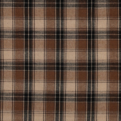 Brown plaid flannel image – available online at Charlotte's Fabrics
