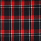 Flanelis - sarkans ar melnu 260 g/m²