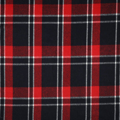 Flanelle rouge et noire 260 g/m²