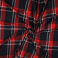 Flanelis - sarkans ar melnu 260 g/m²