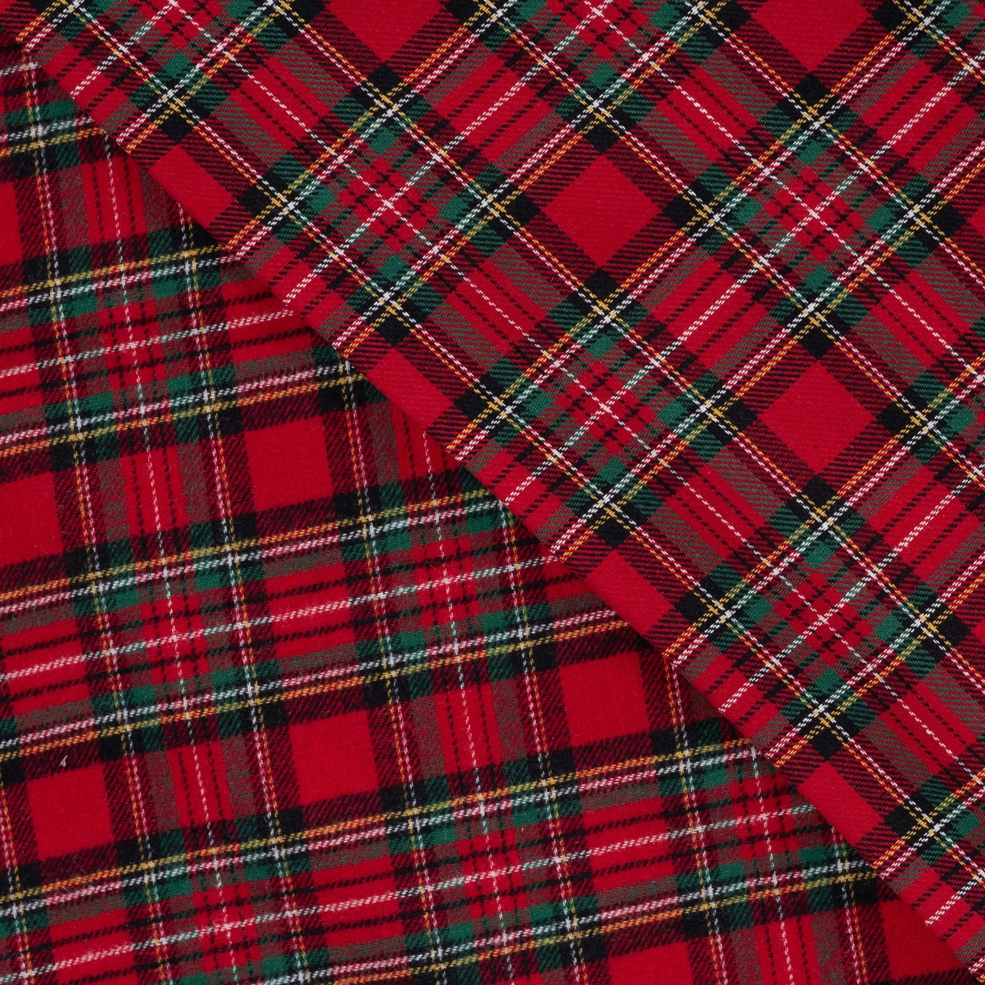 Attēls ar Flanelis - sarkans rūtains 135 g/m² – pieejams Šarlotes audumi