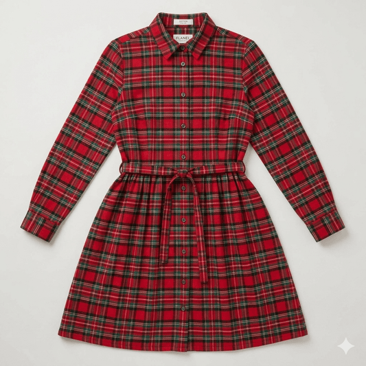 Attēls ar Flanelis - sarkans rūtains 135 g/m² – pieejams Šarlotes audumi