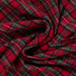 Attēls ar Flanelis - sarkans rūtains 135 g/m² – pieejams Šarlotes audumi