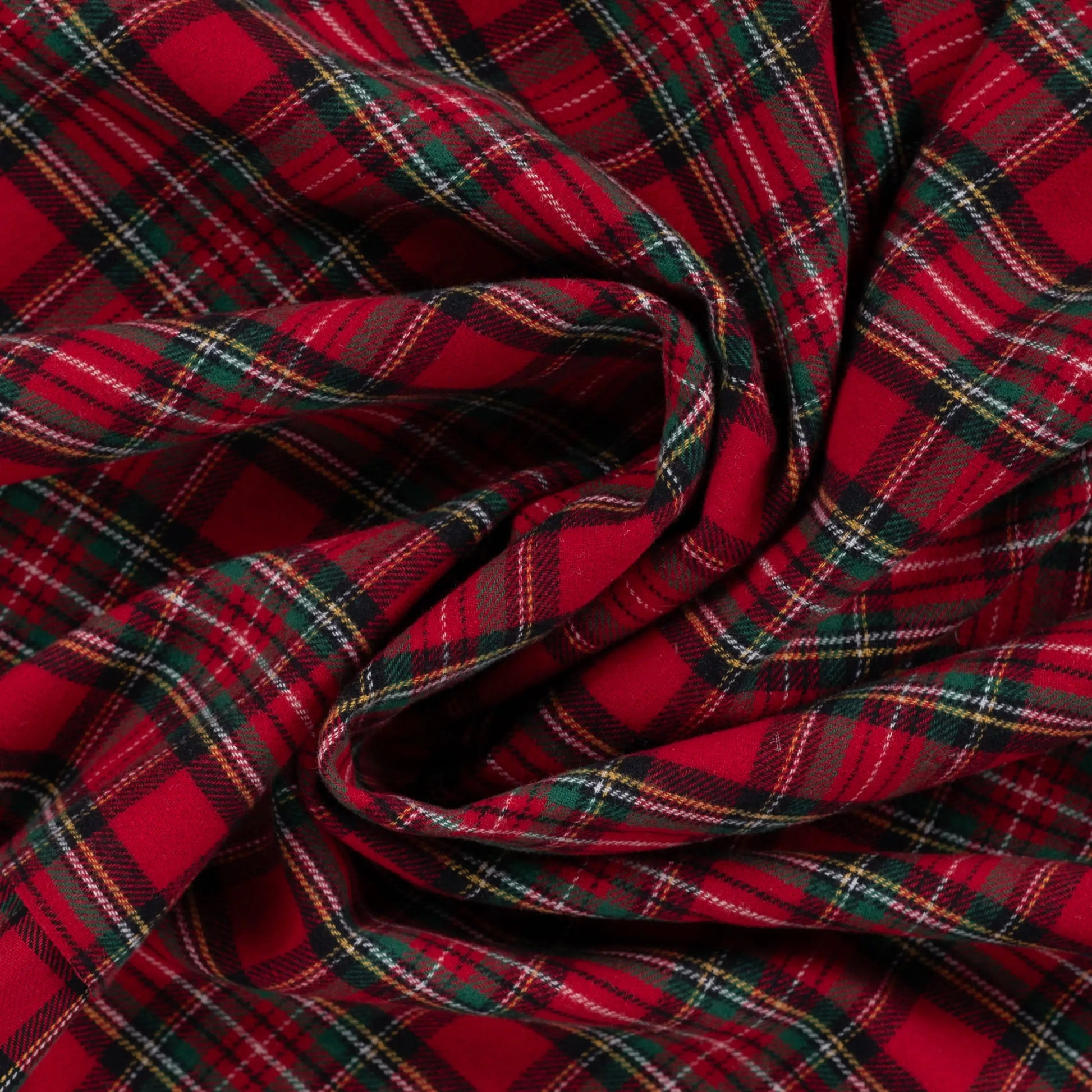 Attēls ar Flanelis - sarkans rūtains 135 g/m² – pieejams Šarlotes audumi