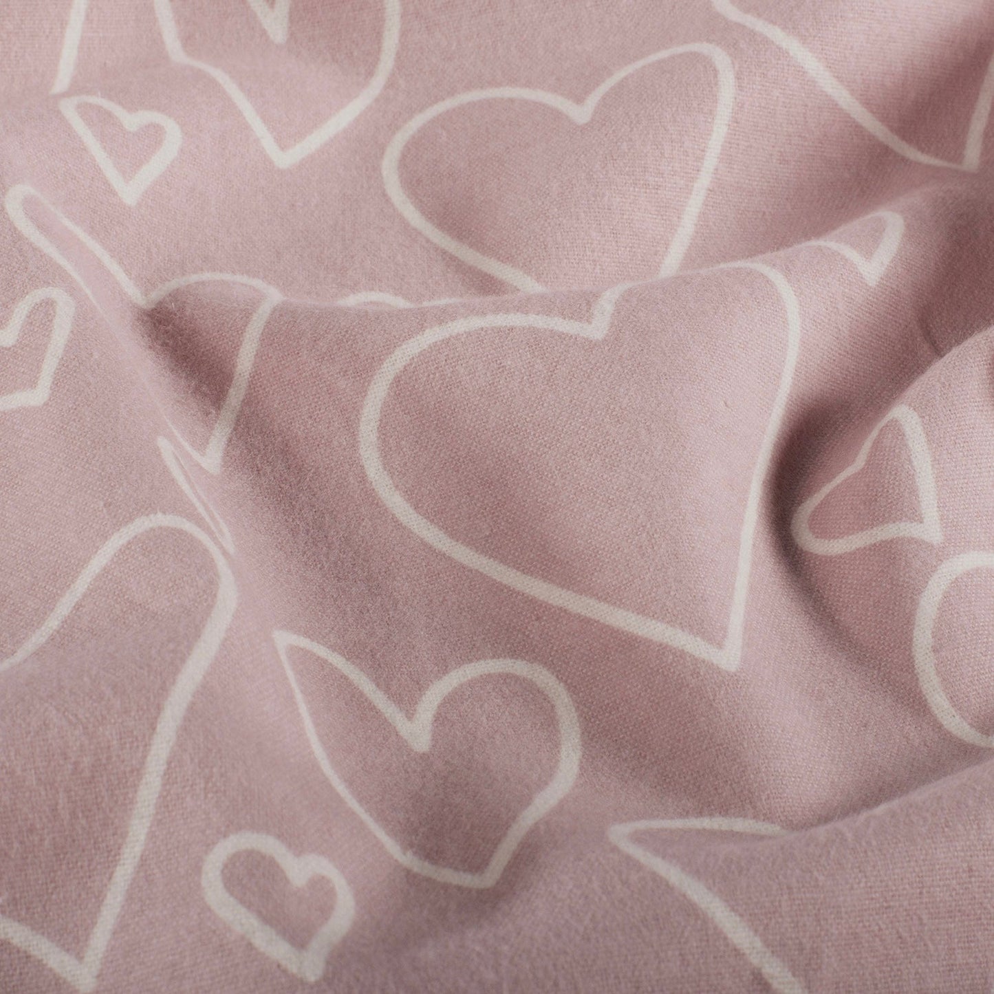 Attēls ar Flanelis - sirdis 165 g/m² – pieejams Šarlotes audumi