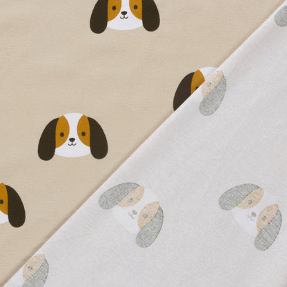 Image en flanelle - chiens 165 g/m² – disponible chez Šarlotes audumi