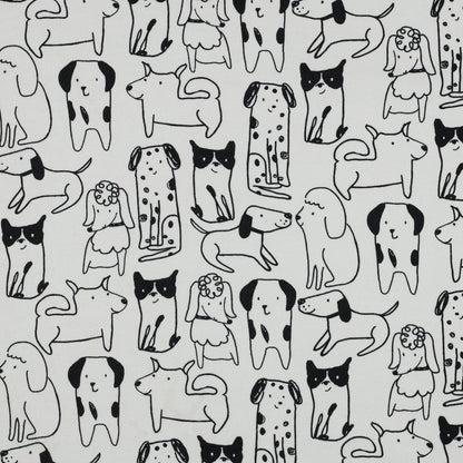 Image avec flanelle - chiens 165 g/m² – disponible chez Šarlotes audumi