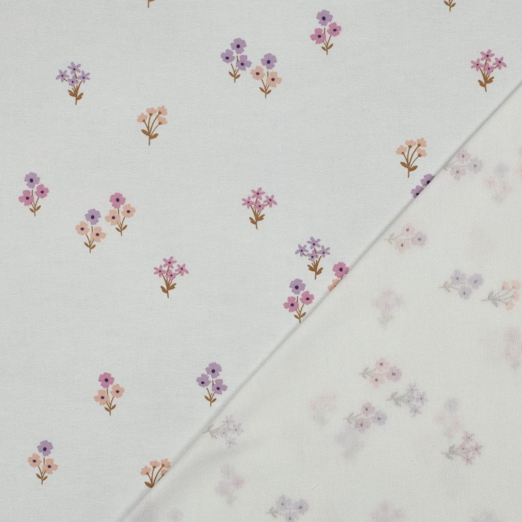 Flanelle à fleurs 165 g/m² – disponible chez Tissus Charlotte