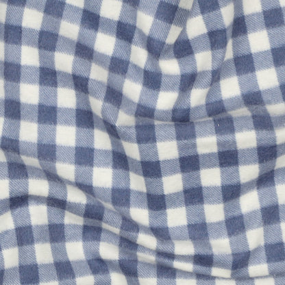 Image de flanelle - bleu à carreaux 165 g/m² – disponible chez Šarlotes audumi