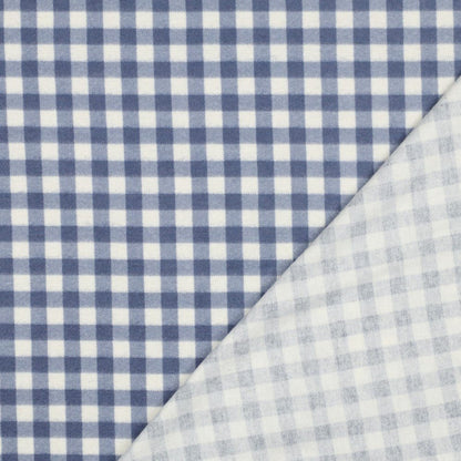 Photo de flanelle bleue à carreaux 165 g/m² – disponible chez Šarlotes audumi