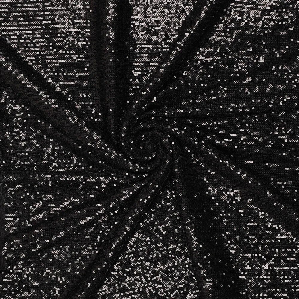 Attēls ar Fliteru audums - melns 285 g/m² – pieejams Šarlotes audumi