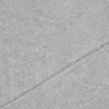 Image de tissu éponge gris clair 340 g/m² – disponible chez Šarlotes audumi