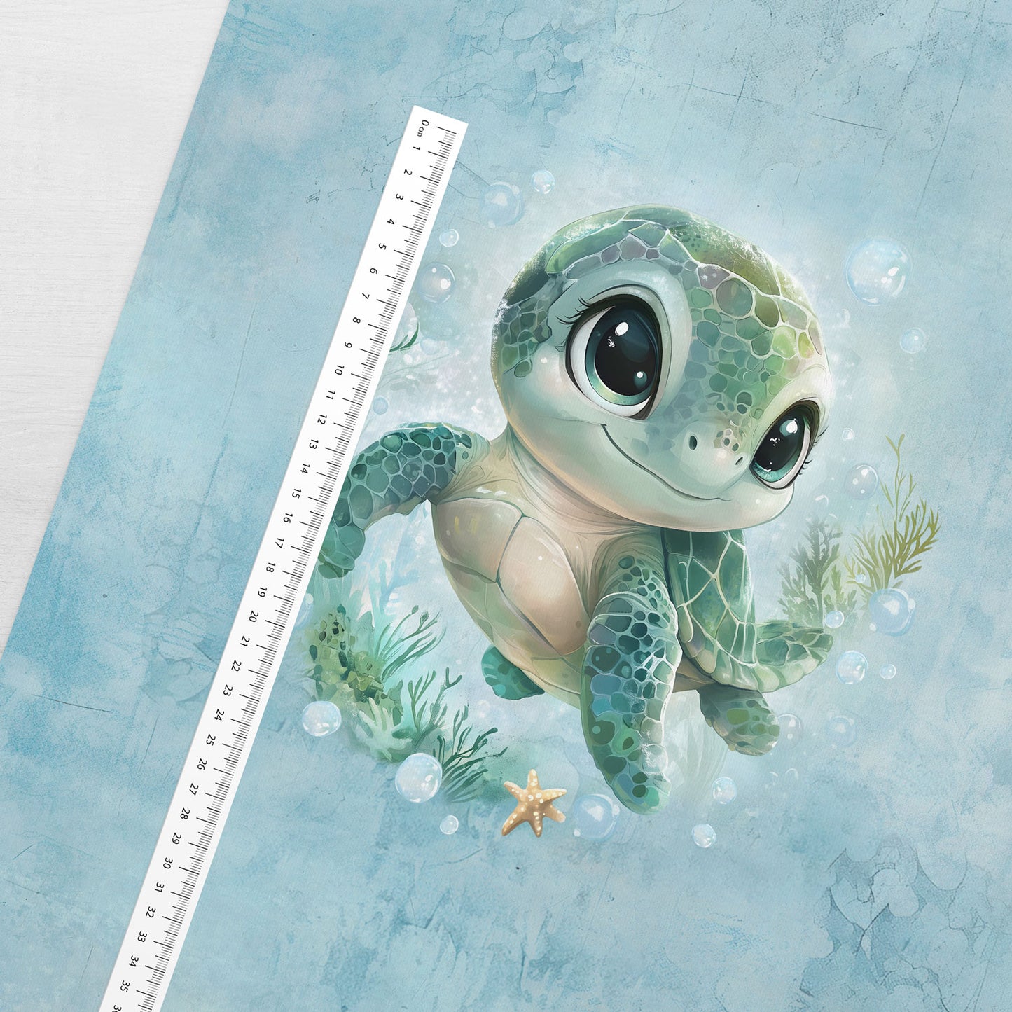 Loop Knit Panel 40x50 cm - Turtle Buddy 250 g/m²